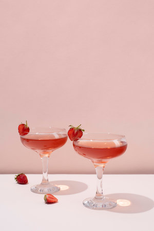 Close up foods cocktails tall glassの写真素材