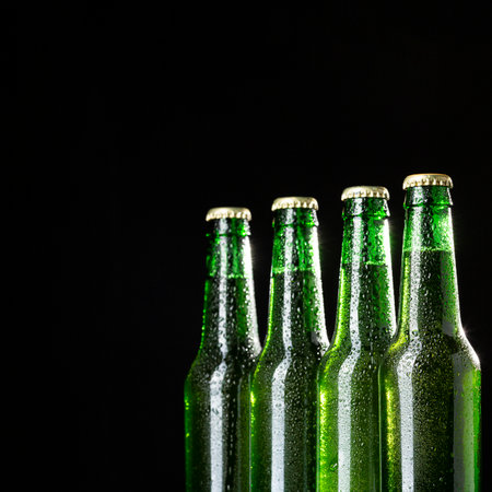 Arrangement with delicious american beerの写真素材