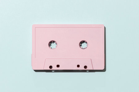 Vintage cassette tape arrangementの写真素材