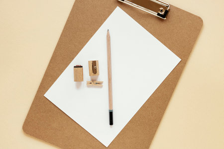 Arrangement of natural material stationery