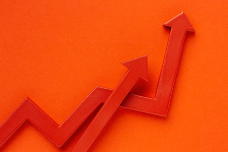 Top view statistics presentation Set