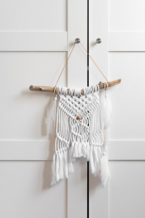 The arrangement macrame handmade object