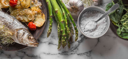 The Bass fish dish assortment