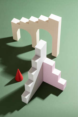 The assortment abstract 3d design elements