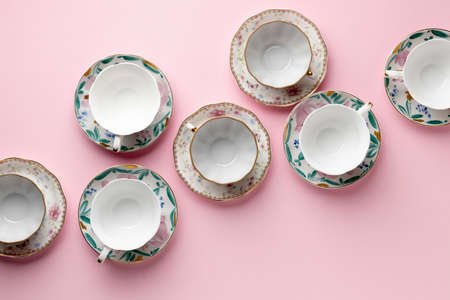The beautiful tea party composition