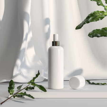 A spray tube for medicine or cosmetics.の写真素材