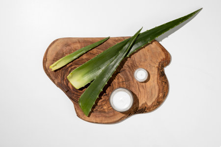 Top view aloe vera beauty concept 1の写真素材