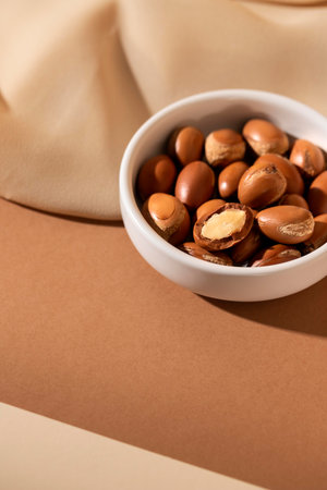 Arrangement natural argan oil dropperの写真素材