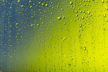 Background rain drops close upの写真素材