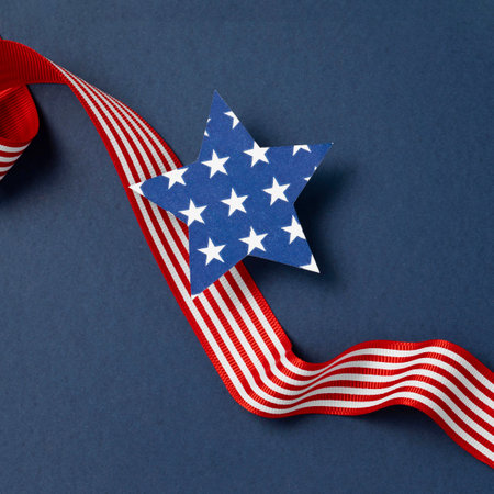 Festive arrangement 4th July elementsの写真素材