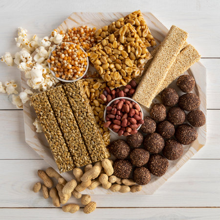 Flat lay delicious lohri day food