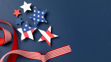 Festive arrangement 4th July elements