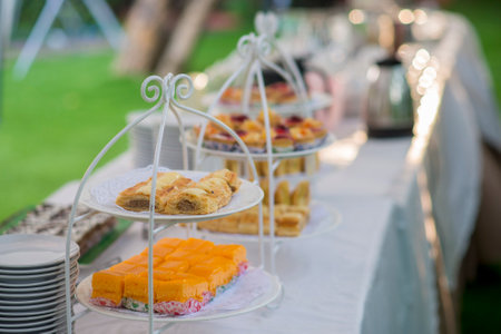 Thai wedding food and wedding decoration