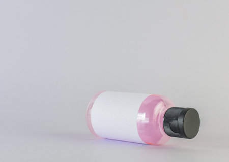 Empty bottle cream moisturizer lotionの写真素材