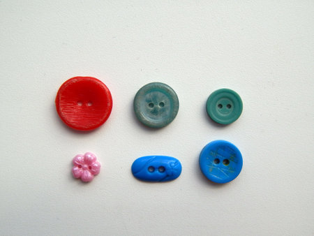Buttons in different compositions and sizes