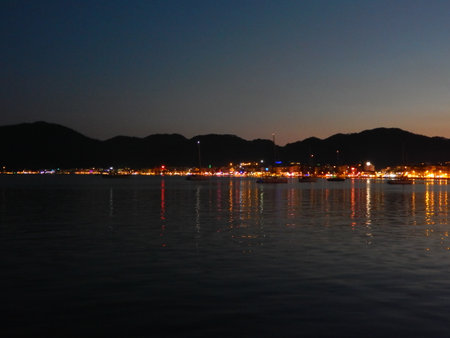 Marmaris in Turkey resort town on the Aegean Seaの写真素材