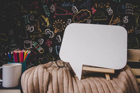 speech bubble in the classroom