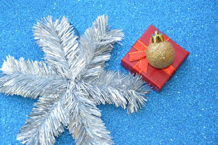 Composition of new year and christmas the toys