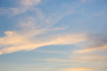 Beautiful sky When the sun shinesの素材