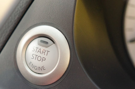 Engine Start Button on my carの素材