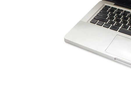 Laptop isolated on the white.の素材