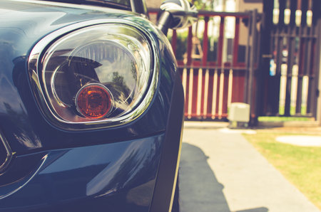 Headlight lamp vintage car - vintage effect style picturesの素材