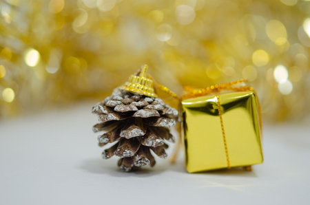 gift boxes on abstract backgroundの素材