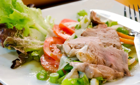 Grilled steaks and vegetablesの素材