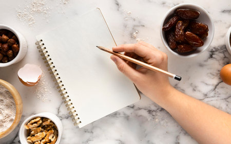 Assortment of delicious healthy recipe ingredientsの素材