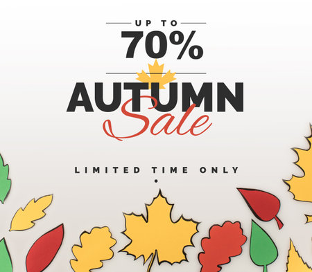 autumn sale conceptの素材
