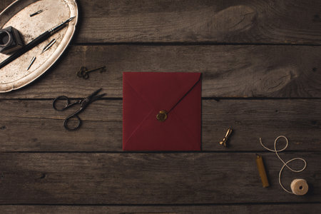 red envelope and decorative toolsの素材