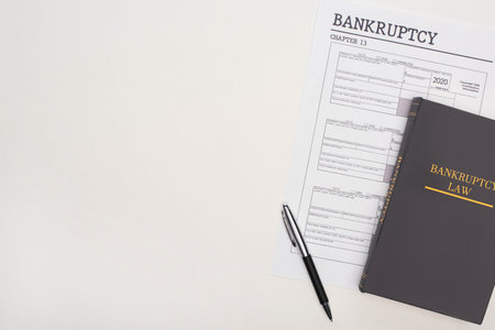 top view bankruptcy paper penの素材