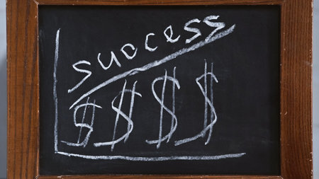 increasing chart dollars signs successの素材