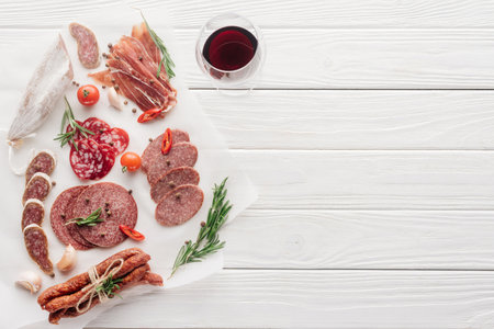 food composition glass red wineの素材