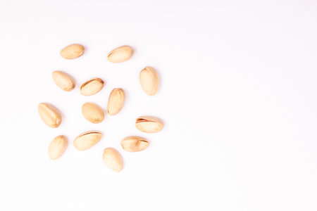 Top view composition of healthy organic nutsの素材