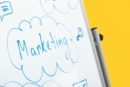 close view word marketing writtenの素材