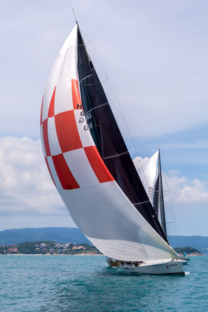 SAMUI REGATTA 2015, THAILAND - MAY 30 : Event at Chaweng beach ,Koh Samui island ,Thailand May 30, 2015の素材