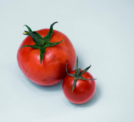 Natural tomatoes isolated on backgroundの素材