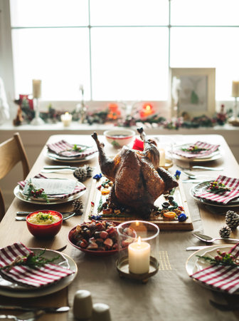 Christmas dinner menuの素材