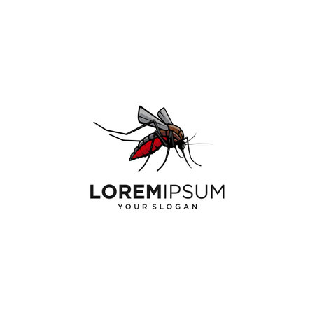 mosquito logo vectorのイラスト素材
