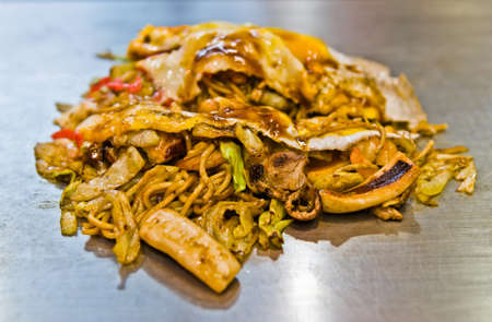 Okonomyaki, Osaka styleの写真素材