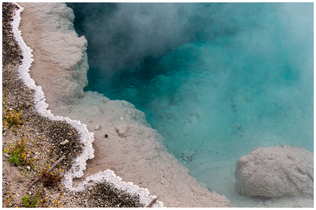Pool at Yellowstone National Parkの写真素材