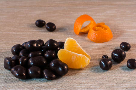 chocolate pralines with orange