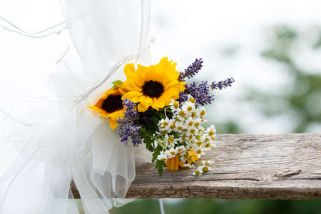 romantic floral element for wedding graphicsの写真素材