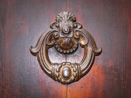 The old part of the city. Door handlesの写真素材