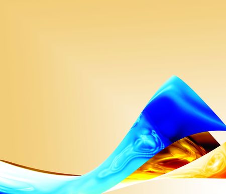 abstract goldish blueの写真素材