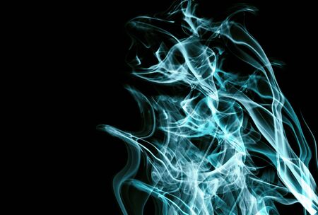 light blue smokeの写真素材