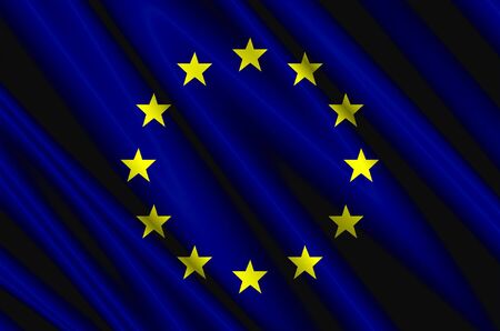 European Union Air Flagの写真素材