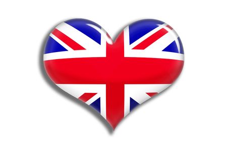 UK shiny heartの写真素材