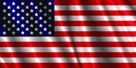 US satin flagの写真素材